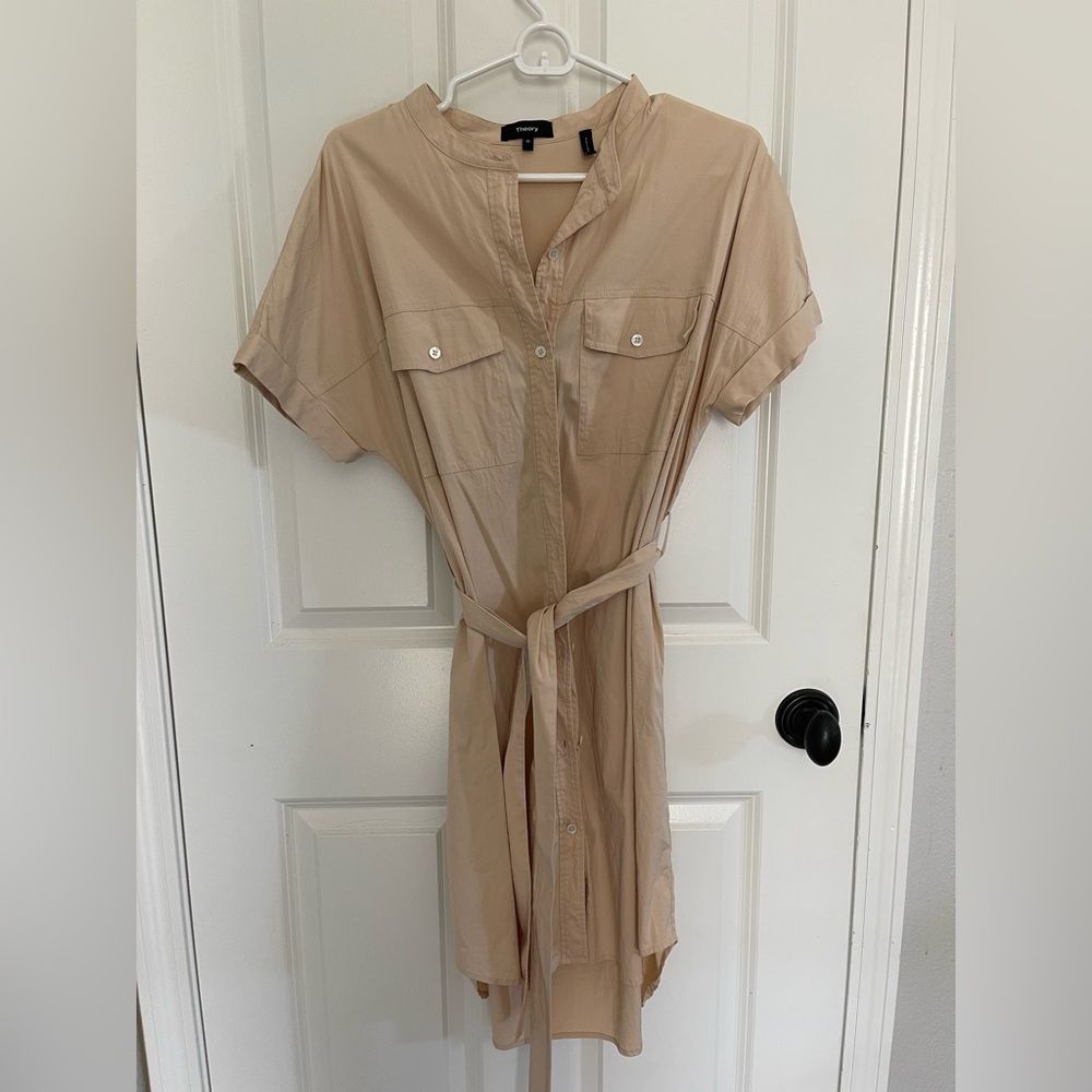 Theory short sleeve shirt dress